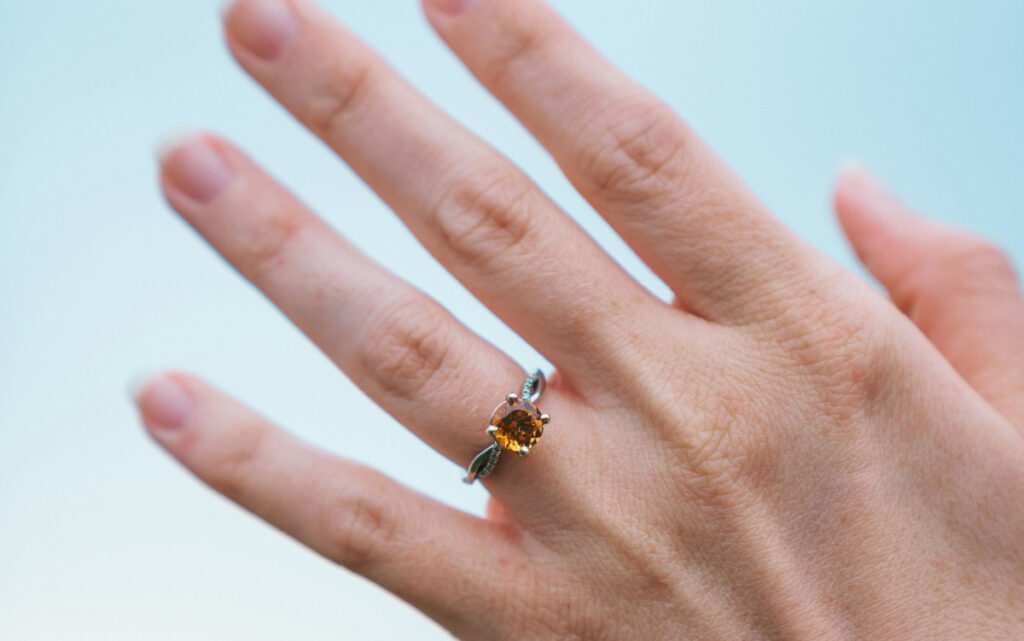 bague en citrine